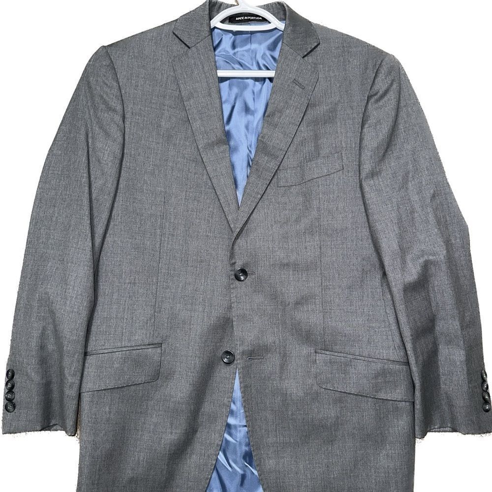 Custom Gray Sport Coat with Notched Lapels